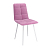 Нео / стул (велюр тенерифе розовый / Цвет (металл): белый)