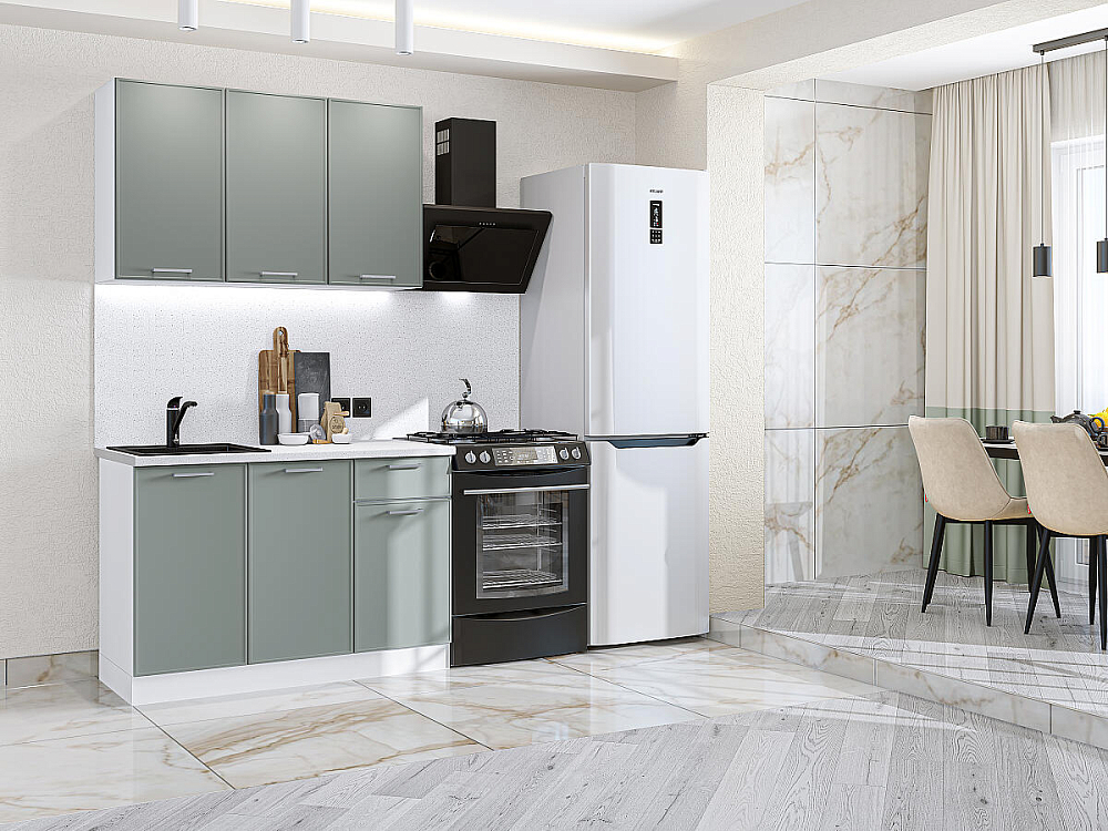 Квадро-03 Белый/Аквамарин